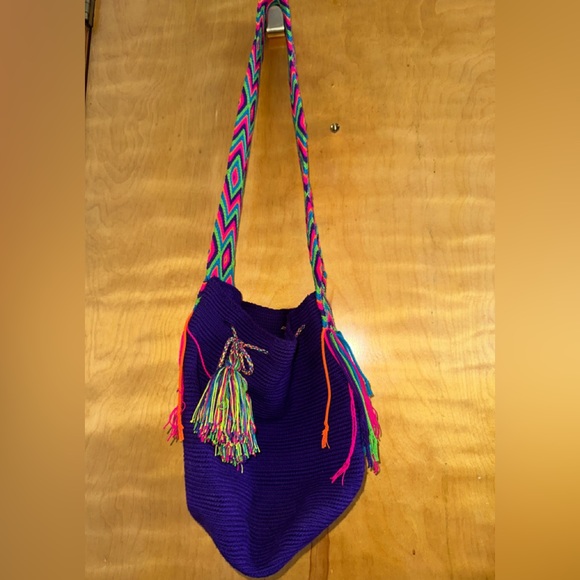 Wayuu Tribe Handbags - Wayuu Purple Crossbody Bag
